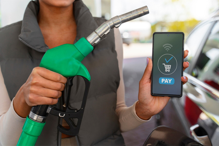 Outdoor fuel dispenser payment terminal