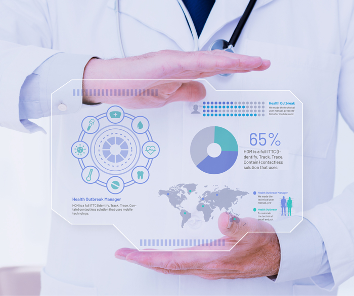 Health outbreak management application
